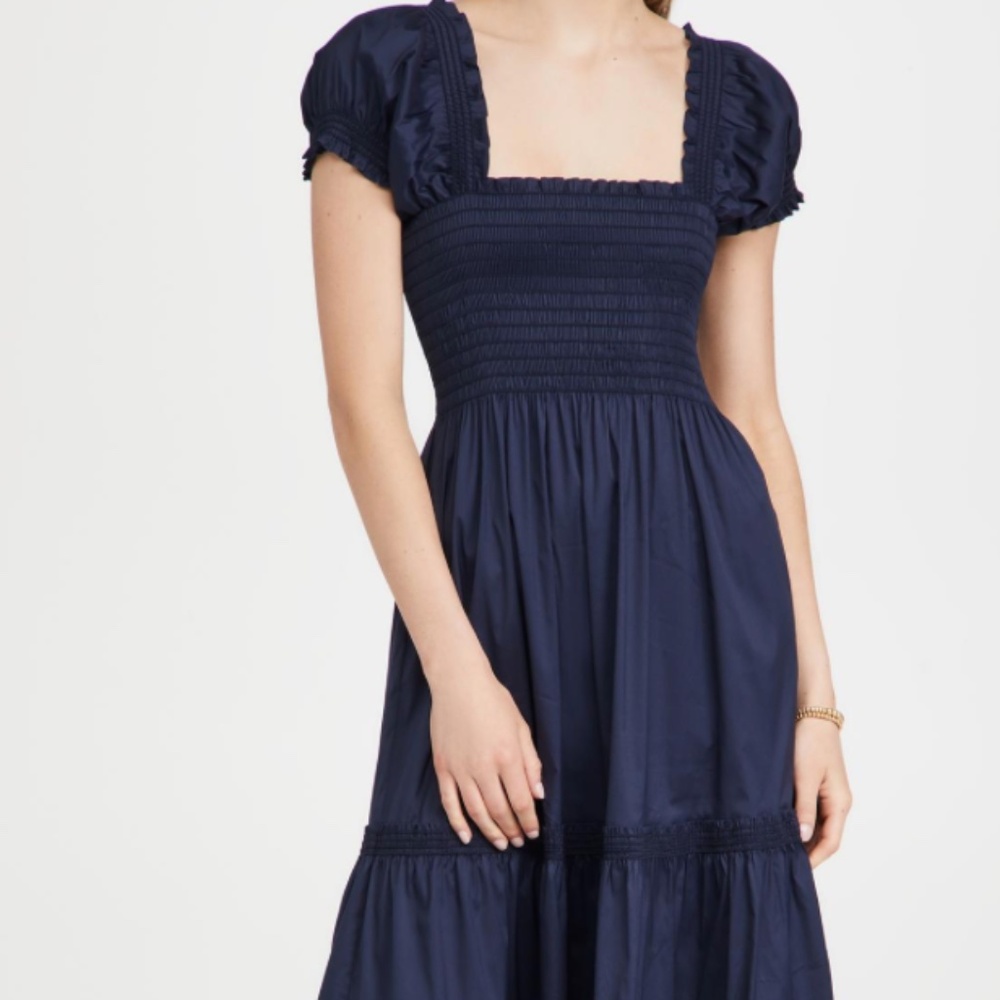 Tory Burch Square Neck Maxi Dress sz small